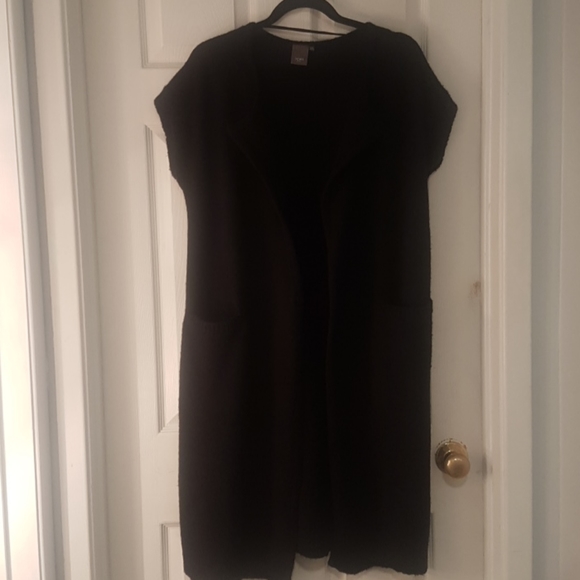 ICHI black vest cardigan - Picture 4 of 10